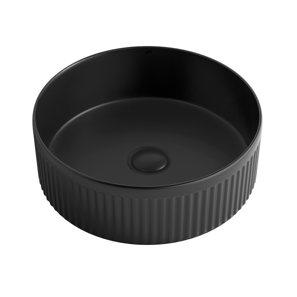 Otti Oxford Round 395x395mm Basin Matte Black