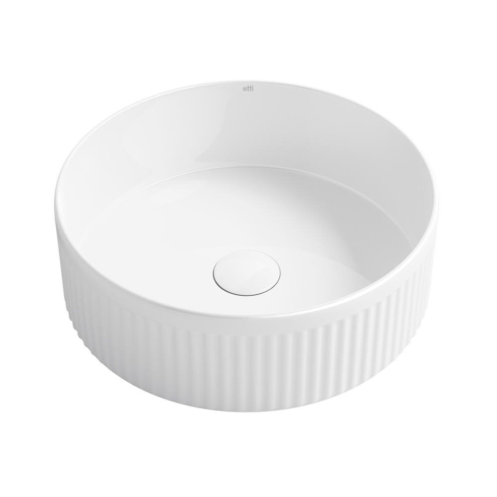 Otti Oxford Round 395x395mm Basin Gloss White