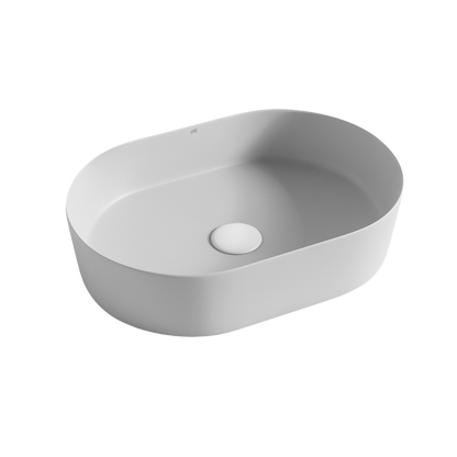Otti Quay Oval 500x330mm Basin Matte Grey