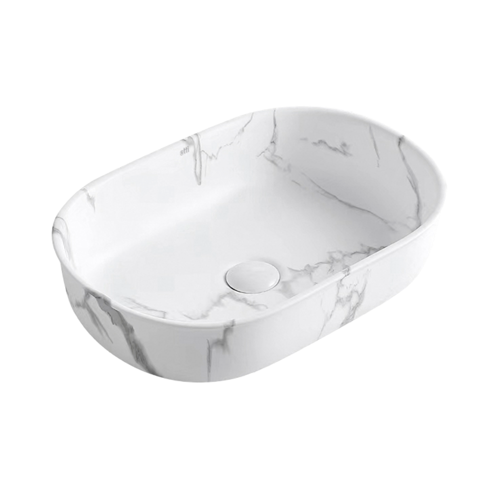 Otti Bronte Oval 500x350mm Basin Carrara