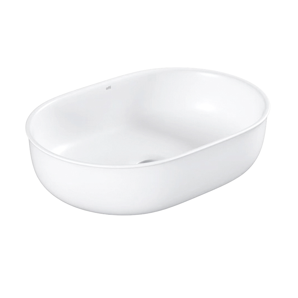Otti Bronte Oval 500x350mm Basin Matte White