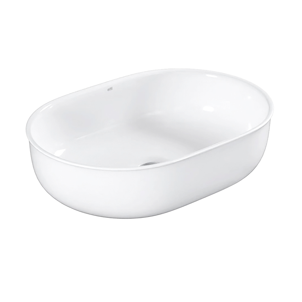 Otti Bronte Oval 500x350mm Basin Gloss White