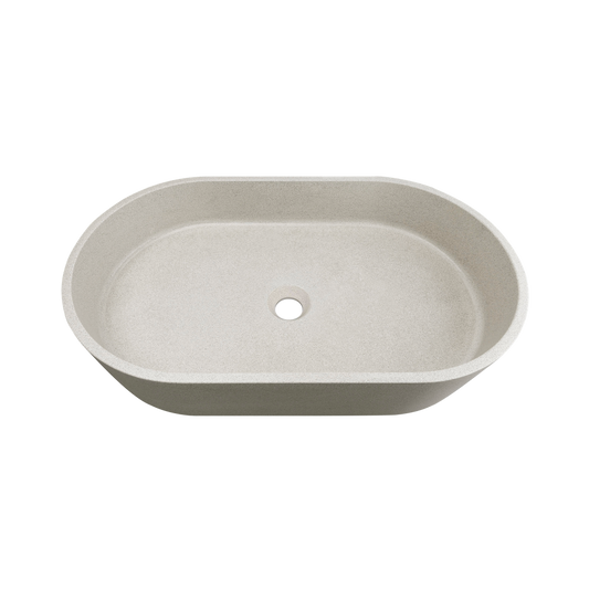 Otti Clayton Oval 600x350mm Concrete Basin Sand