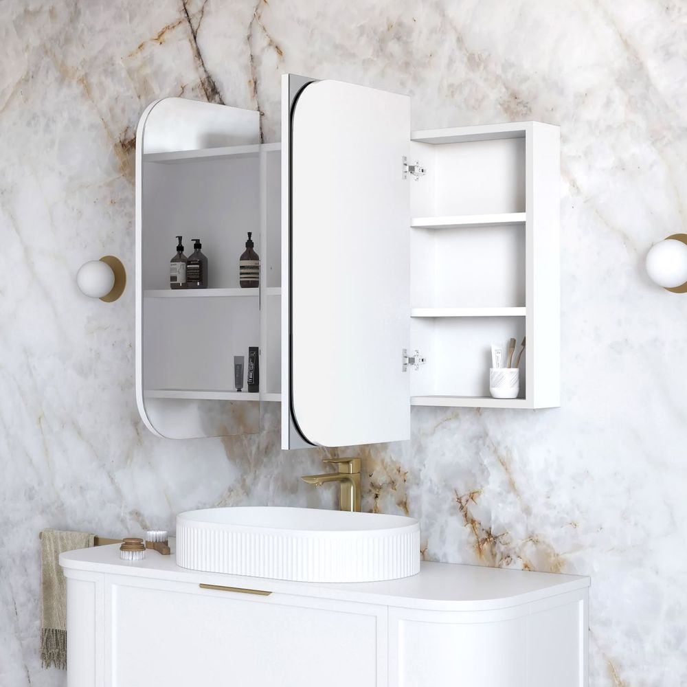 Otti Newport 1200x750mm Shaving Cabinet White