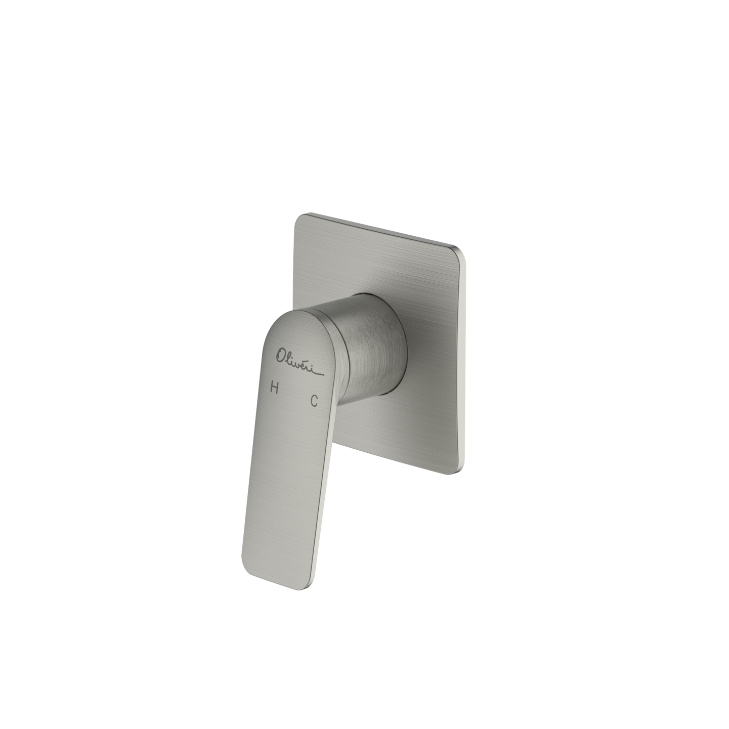 Oliveri Paris Wall Mixer Brushed Nickel Lead Free