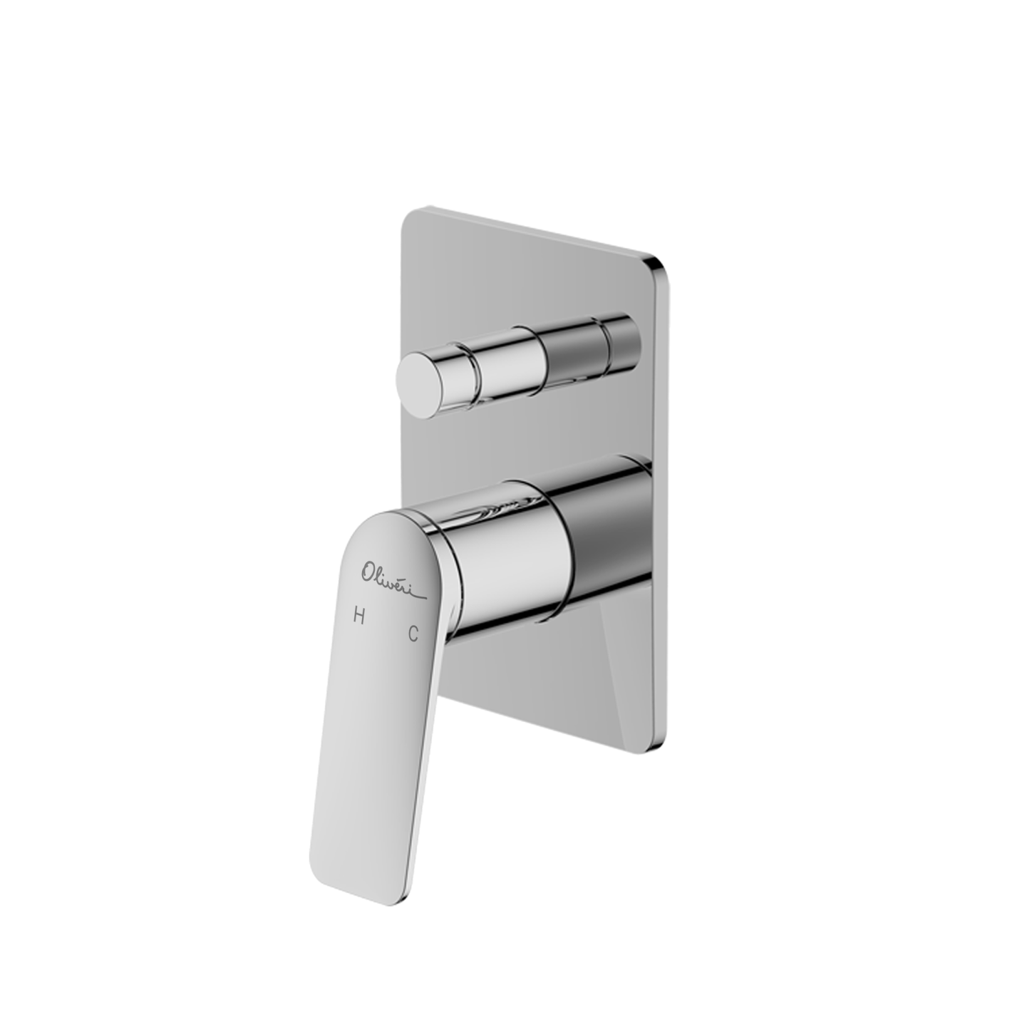Oliveri Paris Wall Mixer With Diverter Chrome