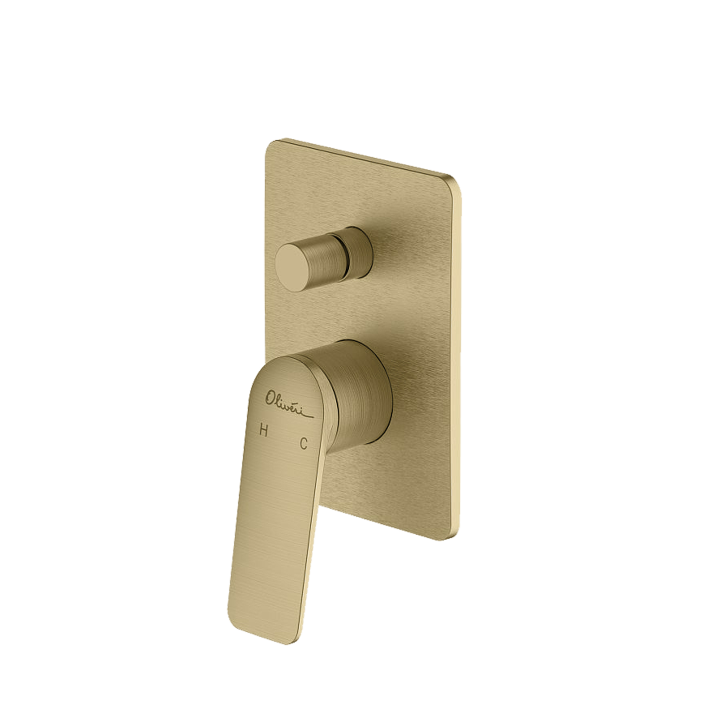 Oliveri Paris Wall Mixer With Diverter Classic Gold