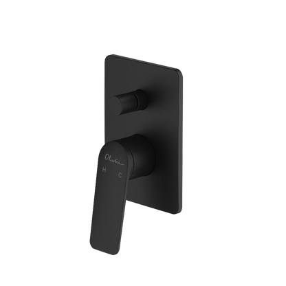 Oliveri Paris Wall Mixer With Diverter Matte Black