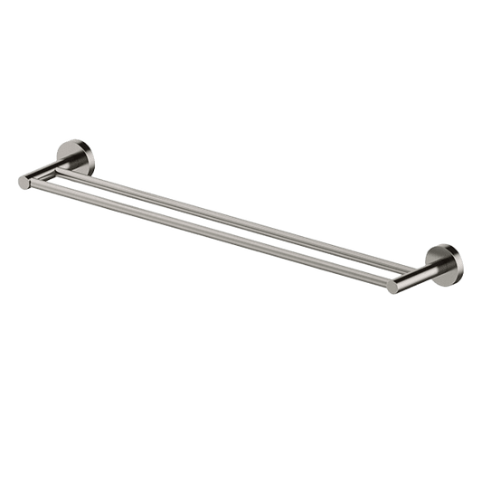 Poco Double Towel Rail 760mm - Brushed Nickel