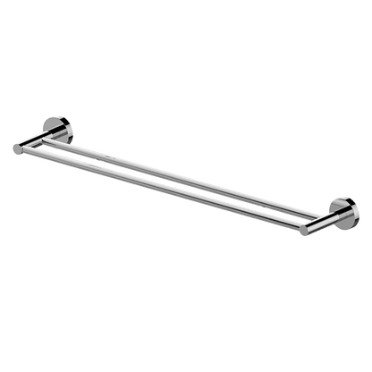Poco Double Towel Rail 760mm - Brushed Nickel