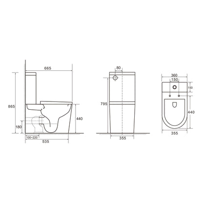 Pani Back-to-Wall Toilet Suite