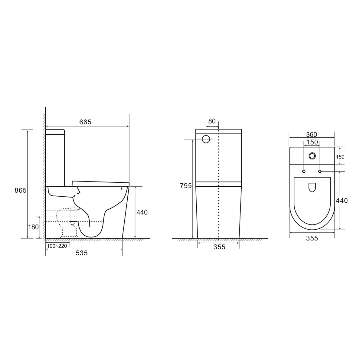 Pani Back-to-Wall Toilet Suite