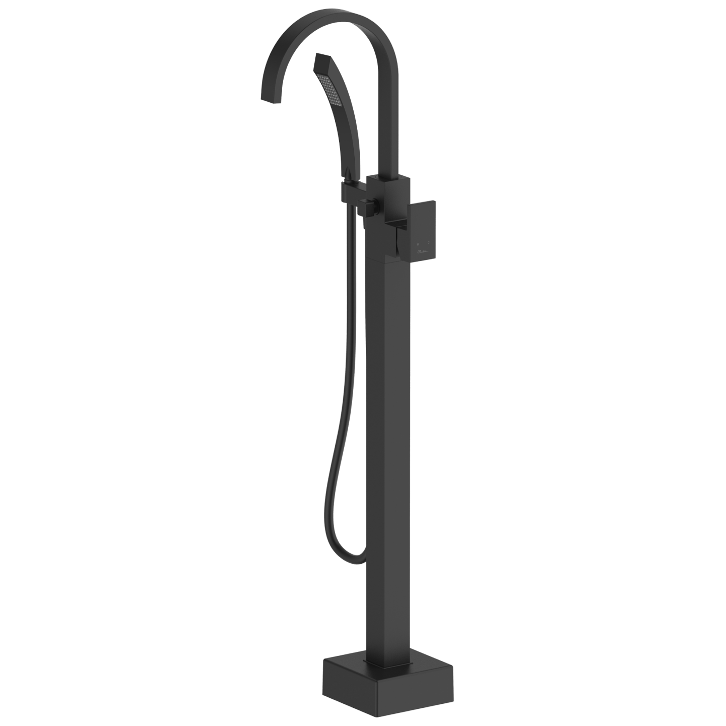 Oliveri Prague Bath Filler Matte Black