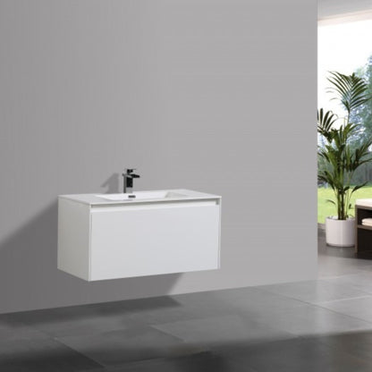 BELBAGNO PRADO  1200MM SINGLE BOWL WALL HUNG VANITY AND BASIN