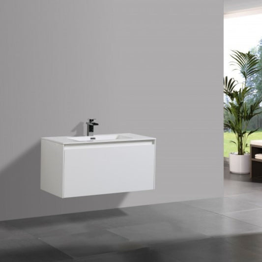 BELBAGNO PRADO  1200MM SINGLE BOWL WALL HUNG VANITY AND BASIN