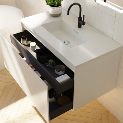 BELBAGNO PRADO  1200MM SINGLE BOWL WALL HUNG VANITY AND BASIN