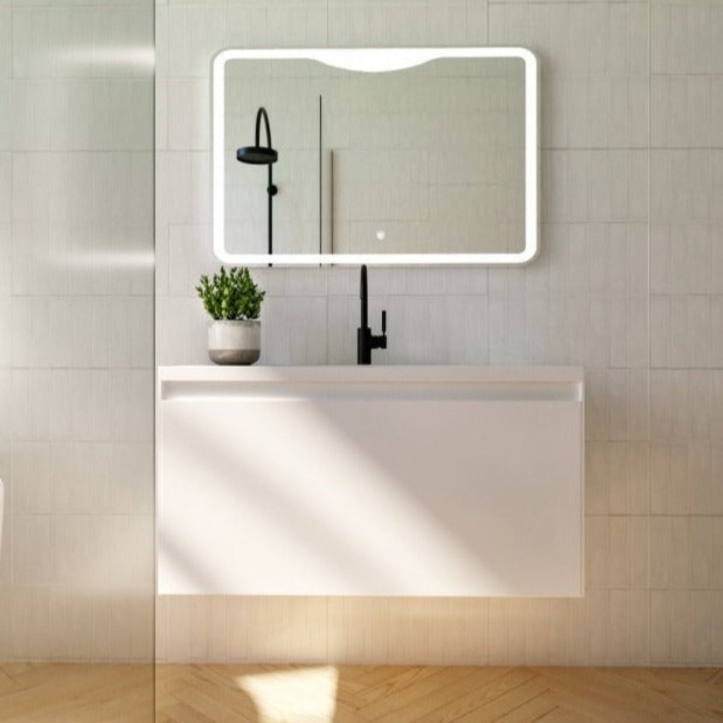 BELBAGNO PRADO  1200MM SINGLE BOWL WALL HUNG VANITY AND BASIN