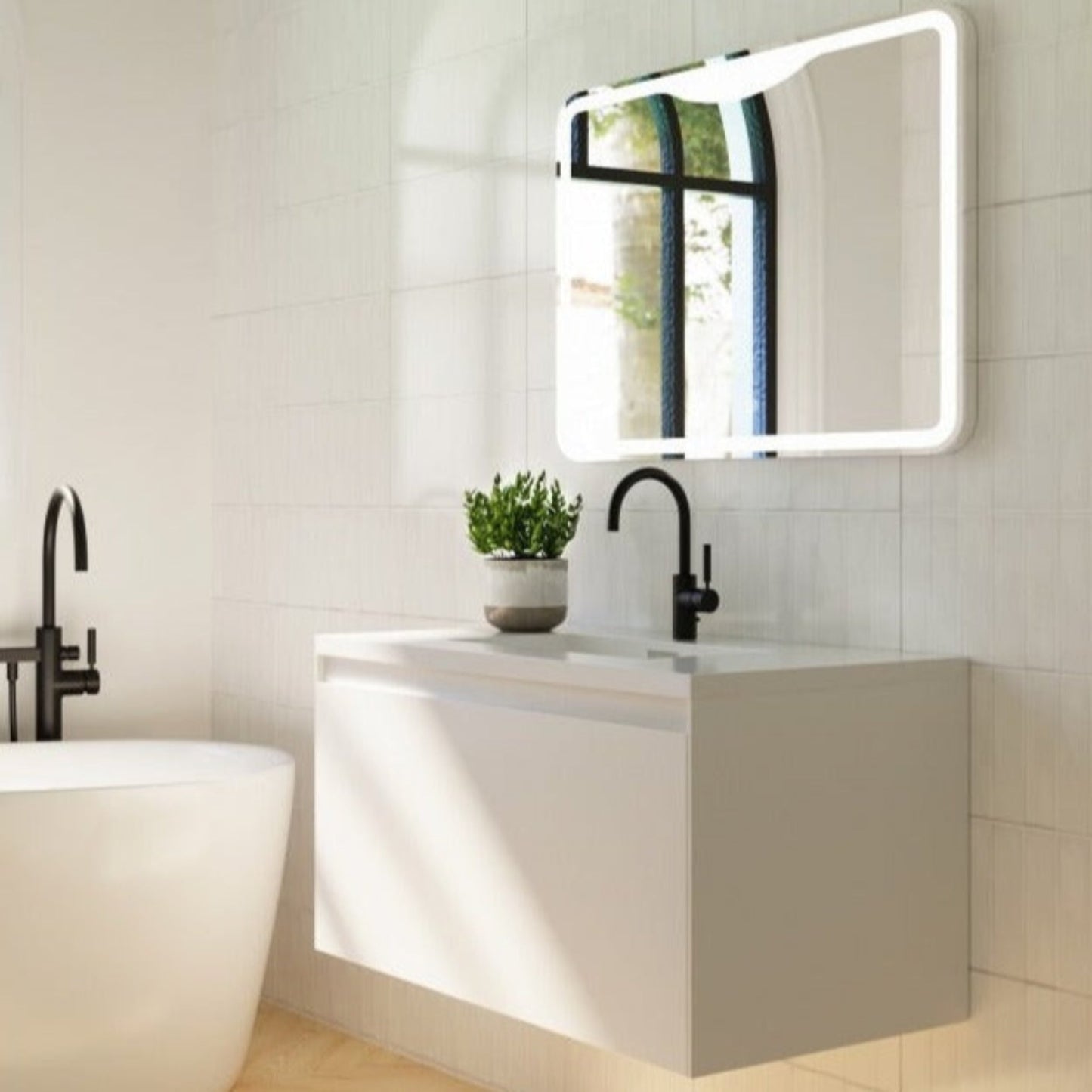 BELBAGNO PRADO  1200MM SINGLE BOWL WALL HUNG VANITY AND BASIN