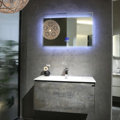 BELBAGNO PRADO MAPLE OAK 1200MM SINGLE BOWL WALL HUNG VANITY AND BASIN