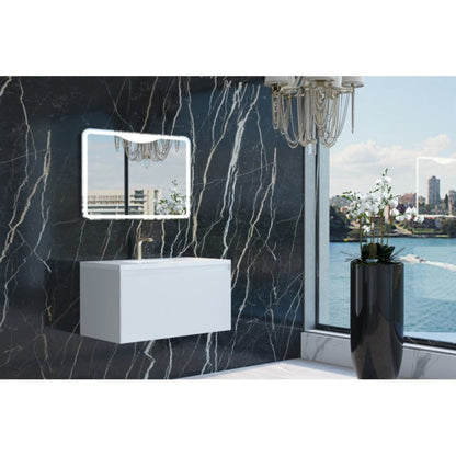 BELBAGNO PRADO  900MM SINGLE BOWL WALL HUNG VANITY AND BASIN