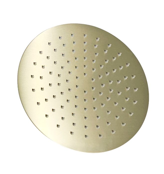 INSPIRE PAVIA  STEEL SHOWER HEAD ROUND 250MM BRUSHED