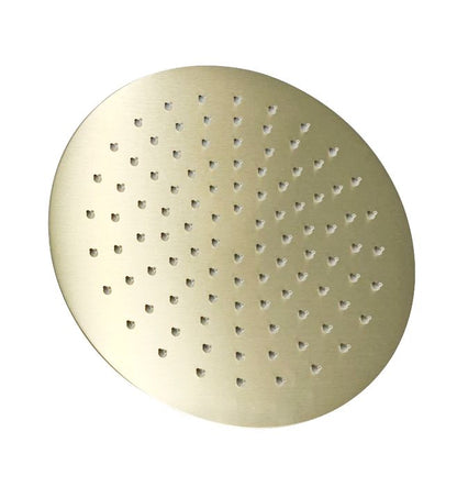 INSPIRE PAVIA  STEEL SHOWER HEAD ROUND 250MM BRUSHED
