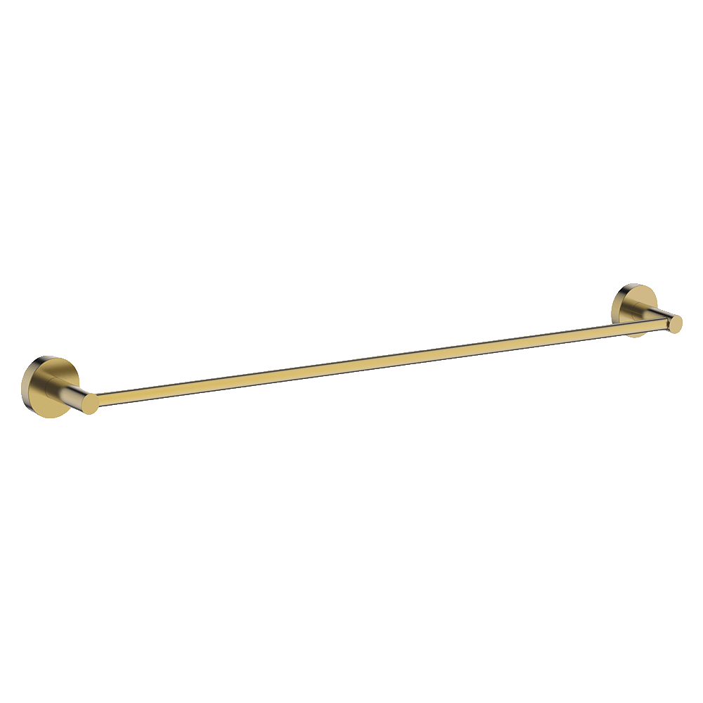 Poco Single Towel Rail 760MM - Brushed Brass