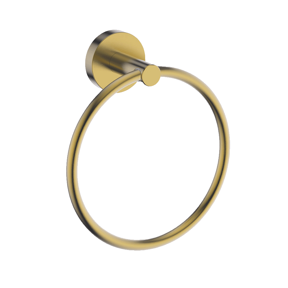 Poco Towel Ring - Brushed Brass