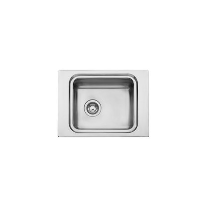 Oliveri Puro Single Bowl Topmount Care Sink Stainless Steel