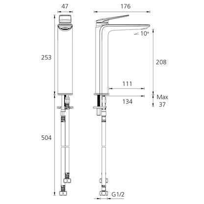 Oliveri Paris Tower Basin Mixer