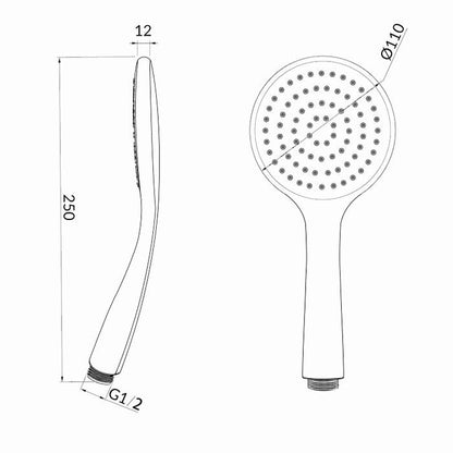 Inspire Pavia Shower Rail