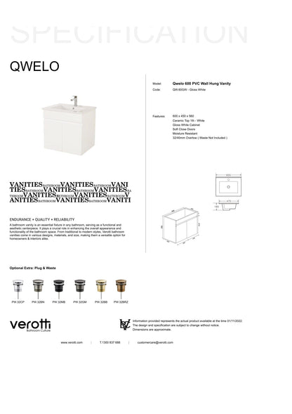 QWELO 600 VANITY
