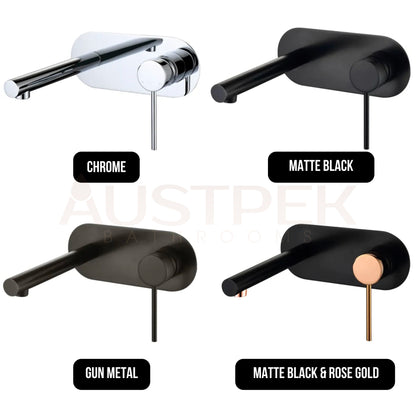 INSPIRE ROUL WALL BASIN MIXER 180MM  AND ROSE