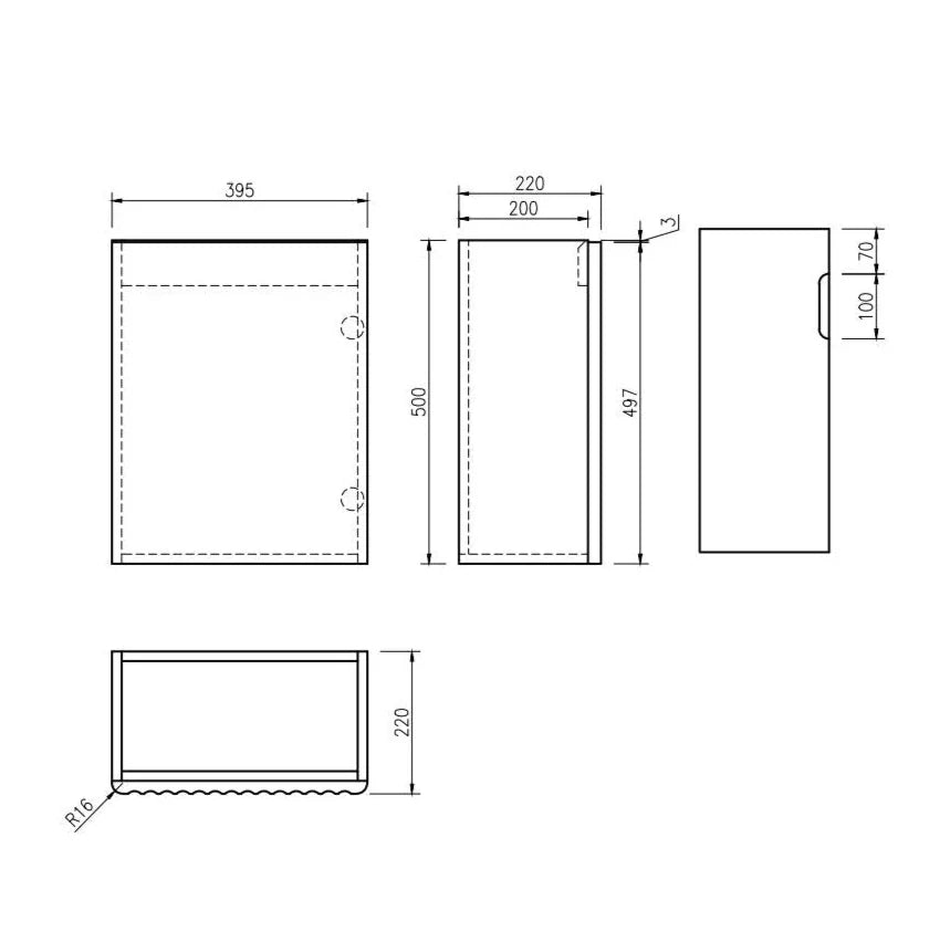 Fluted Rhea 400mm Wall-Hung Cabinet & Gloss White Basin - Natural Oak - 400mm / Natural Oak Cabinet & Poly Gloss White Basin 1TH