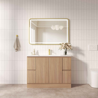 RITA 1200mm Freestanding Cabinet - Elegant Oak (+ TOP 120 + KB-120HE-EO)