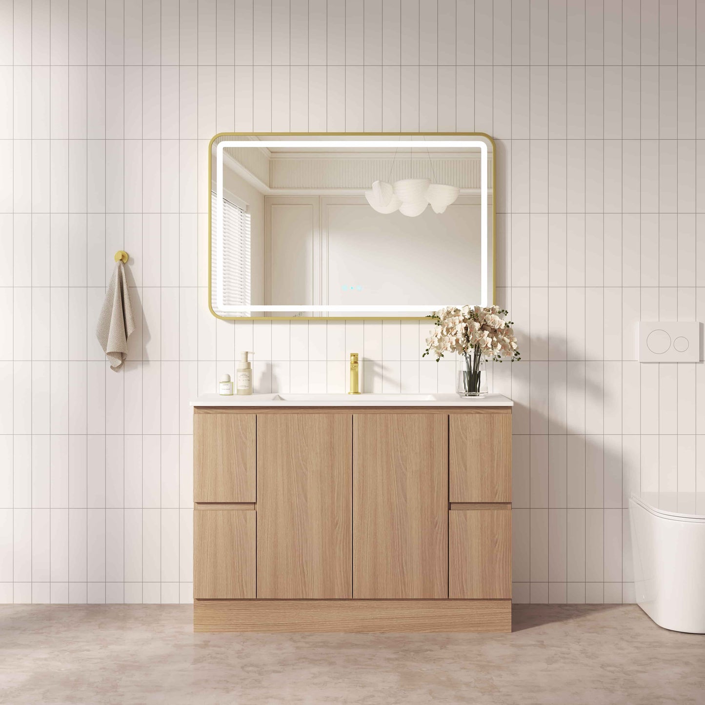 RITA 1200mm Freestanding Cabinet - Elegant Oak (+ ST-120-CA)