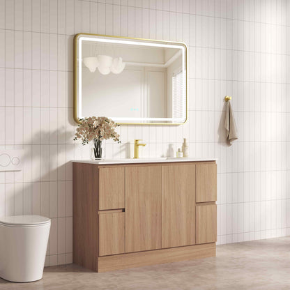 RITA 1200mm Freestanding Cabinet - Elegant Oak (+ ST-120-LW + KB-120HE-EO)