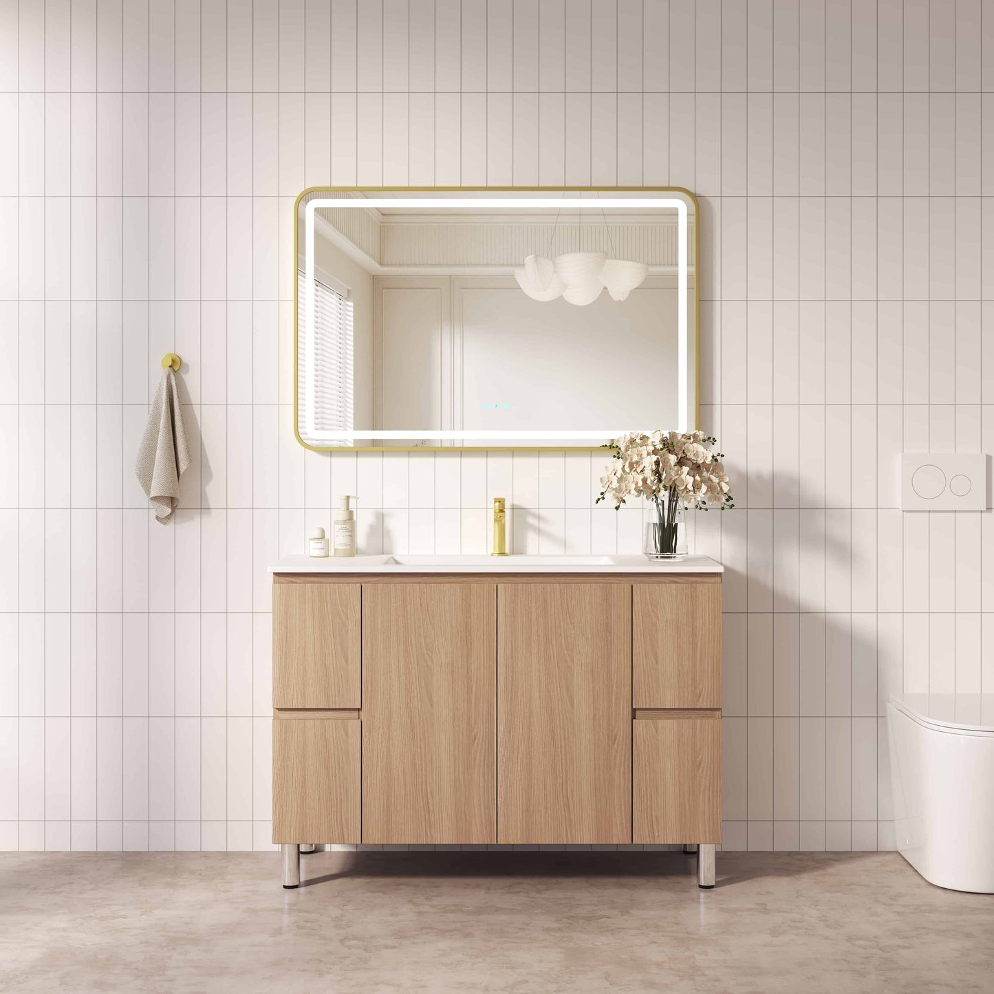 RITA 1200mm Freestanding Cabinet - Elegant Oak (+ TOP 120)
