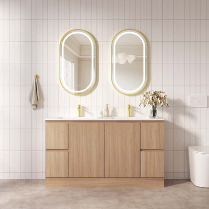 RITA 1500mm Freestanding Cabinet - Elegant Oak (+ ST-150-BK)