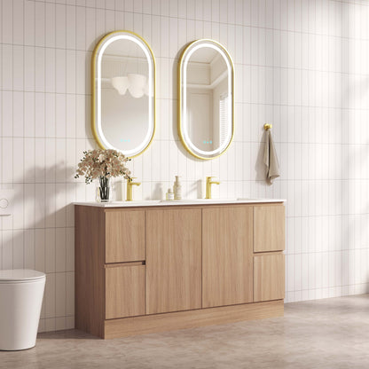 RITA 1500mm Freestanding Cabinet - Elegant Oak (+ TOP 150 + KB-150HE-EO)