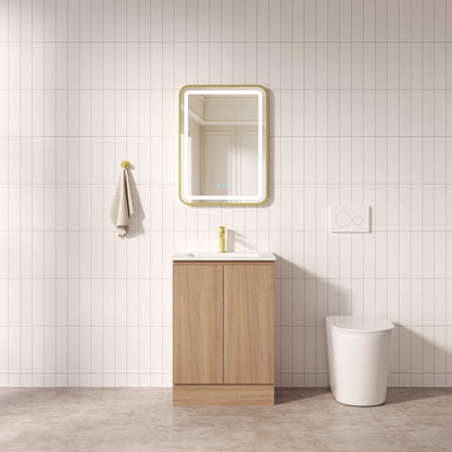 RITA 600mm Freestanding Cabinet - Elegant Oak (+ ST-60-LW + KB-60HE-EO)