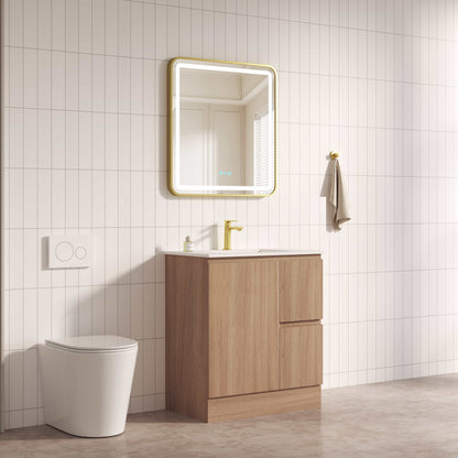 RITA 750mm Freestanding Cabinet (RHD)- Elegant Oak (+ ST-75-LW)