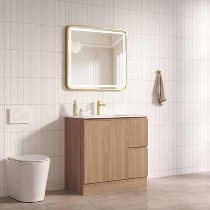 RITA 900mm Freestanding Cabinet (RHD)- Elegant Oak