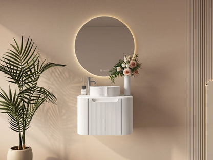 Rome 600mm Wall-Hung Cabinet - Matt White - 600mm / Matt White Cabinet Only