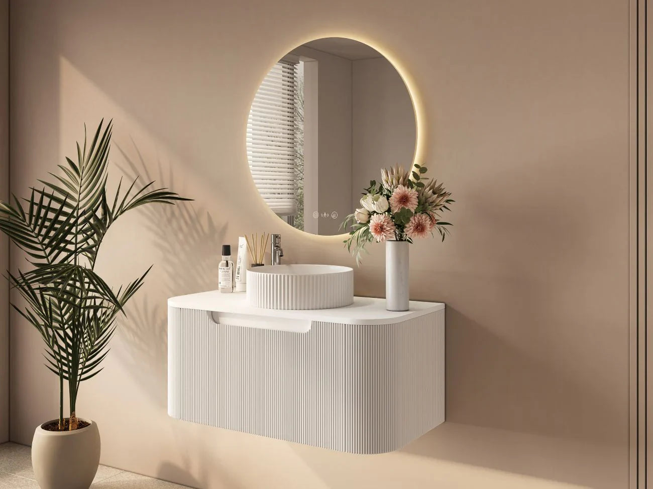 Rome 750mm Wall-Hung Cabinet - Matt White - 750mm / Matt White Cabinet Only