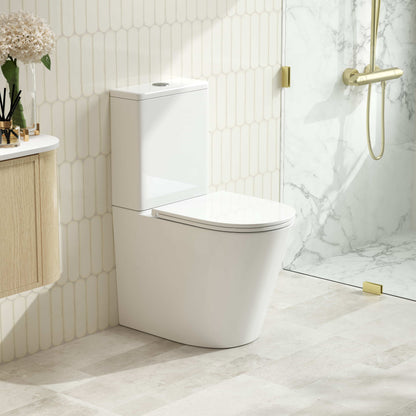 RIVO Back-to-Wall Rimless Tornado Toilet Suite - Short Projection