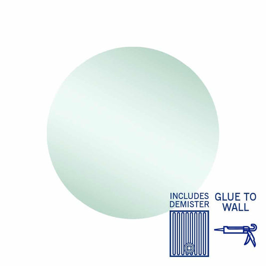 RR6060GTD Round Polished Edge Mirror with Demister