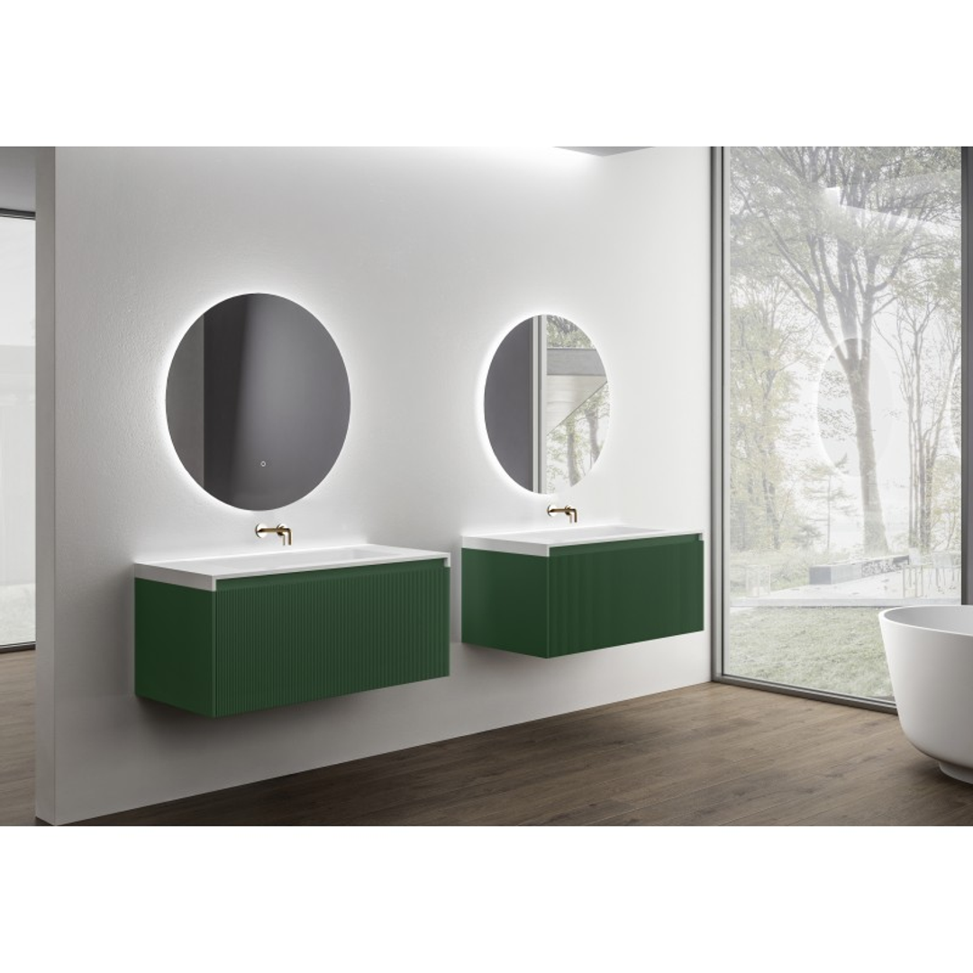 Belbagno Rimini 1000Mm Wall Hung Vanity Rain Forest Inc Basin