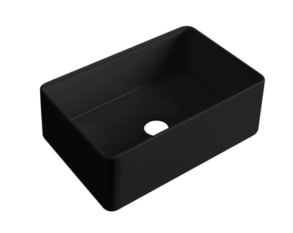 Rocca Fine Fireclay Farm House Buttler Sink 835mm x 459mm x 254mm - Gloss White / Double