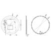 Round Cool Light LED Mirror - 60cm wide - Reno Spares
